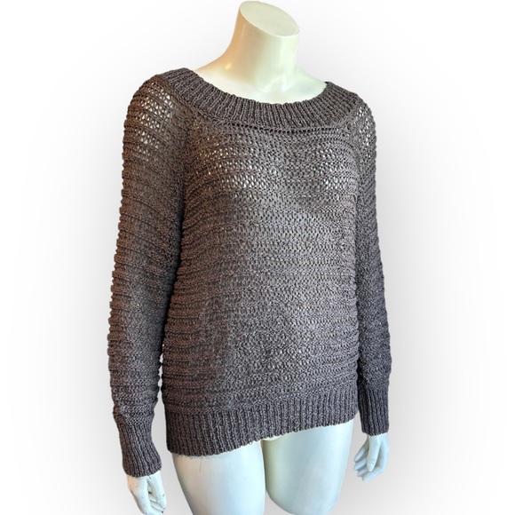 Ribbon Knit Esprit Slouchy Sweater - Picture 3 of 13